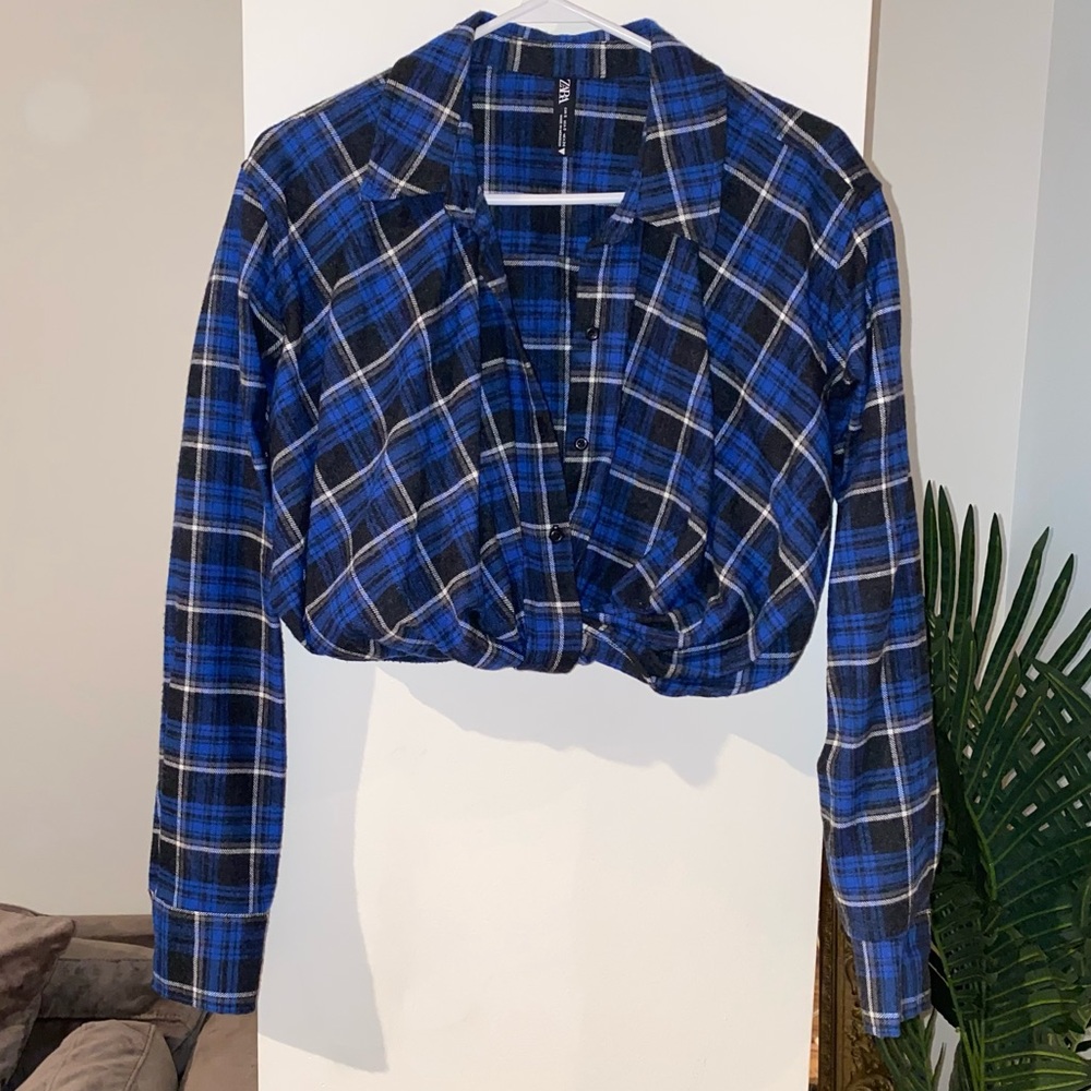 ZARA long sleeve crop top!